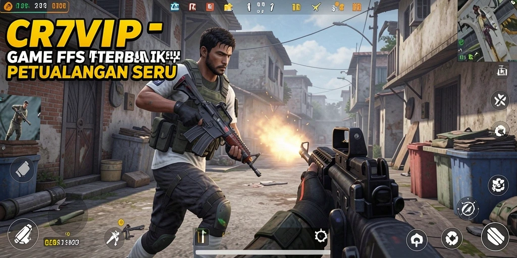 Tampilan gameplay seru di CR7VIP dengan aksi tembak-menembak intens.