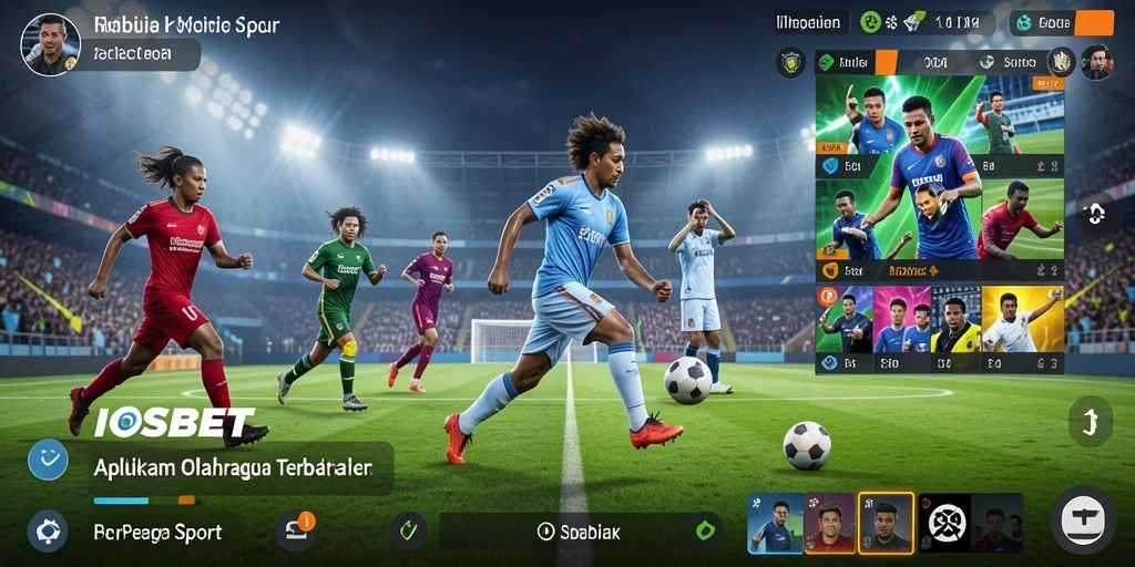 Tangkapan layar utama IOSBET menampilkan antarmuka yang dinamis untuk olahraga.