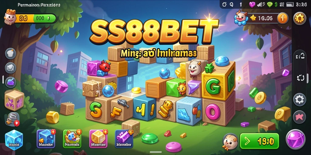Tampilan gameplay SS88BET yang menampilkan berbagai teka-teki menantang.