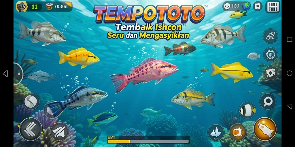 Tampilan gameplay TEMPOTOTO yang seru dan menegangkan.